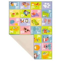 KC CUBS Boy & Girl Kids ABC Alphabet Animal Educational Learning & Fun Game Play Area Non Slip Nursery Bedroom Classroom Rug Carpet -Kiddo Land Store GUEST 7516ed46 d13e 43d7 b5ab fe3491af96ae