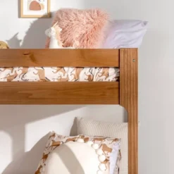 Twin Over Twin Indy Contemporary Solid Wood Bunk Bed - Saracina Home -Kiddo Land Store GUEST 78373a72 9a05 46f9 832c c98de4278432