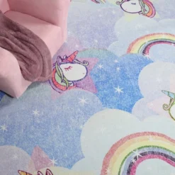 Unicorn Rainbow Colorful Kids Playroom Nursery Washable Indoor Area Rug By Blue Nile Mills 17 Unicorn Rainbow Colorful Kids Playroom Nursery Washable Indoor Area Rug By Blue Nile Mills -Kiddo Land Store GUEST 7923107e 14bc 450b bd33 4240bb4466ac