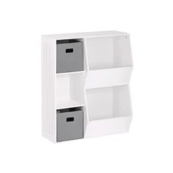 3pc Kids' Floor Cabinet With 2 Bins Set - RiverRidge Home -Kiddo Land Store GUEST 79502da4 3f65 48d9 adac 12729dfa507d
