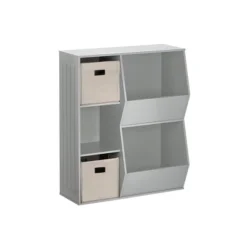 3pc Kids' Floor Cabinet With 2 Bins Set - RiverRidge Home -Kiddo Land Store GUEST 79763f5b 3654 4272 a41f 34039b422494
