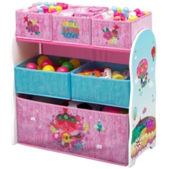 Disney Trolls World Tour Design And Store 6 Bin Toy Organizer - Delta Children -Kiddo Land Store GUEST 7bd4b7cf e148 40bb af2b ff4f8a89b384