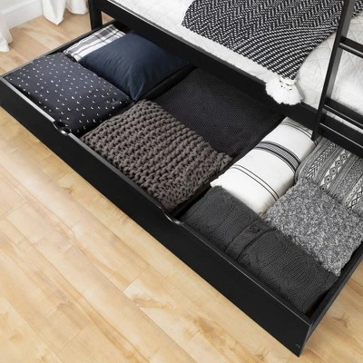 Fakto Bunk Beds With Trundle Matte Black - South Shore 7 Fakto Bunk Beds With Trundle Matte Black - South Shore - Image 5
