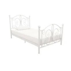 Twin Kids' Bombay Metal Bed White - Room & Joy -Kiddo Land Store GUEST 7eadabe9 f2bf 4c83 b909 8c85d545727c
