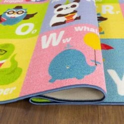 KC CUBS Boy & Girl Kids ABC Alphabet Animal Educational Learning & Fun Game Play Area Non Slip Nursery Bedroom Classroom Rug Carpet -Kiddo Land Store GUEST 7fbccff9 b36d 4712 afe7 cbba7798bb94
