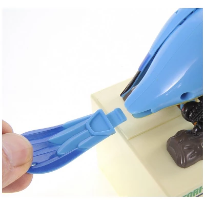 Insten Parrot Piggy Bank Robotic Coin Munching Toy Money Box, Blue, 6.6x6.5 Inches 3 Insten Parrot Piggy Bank Robotic Coin Munching Toy Money Box, Blue, 6.6x6.5 Inches