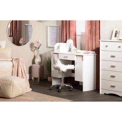 Tiara Makeup Desk Pure White - South Shore 4 Tiara Makeup Desk Pure White - South Shore - Image 2