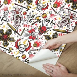 Stranger Things Hellfire Club Peel And Stick Wallpaper - RoomMates 12 Stranger Things Hellfire Club Peel And Stick Wallpaper - RoomMates -Kiddo Land Store GUEST 853e9757 1bd8 4bc8 9eea 76f73f06b3ff