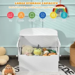 Costway 3-in-1 Kids Convertible Storage Bench Wood Activity Table And Chair Set -Kiddo Land Store GUEST 854a8264 b38a 4b77 a474 d03d26a3b03c