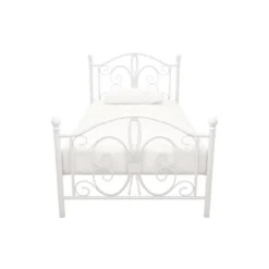 Twin Kids' Bombay Metal Bed White - Room & Joy -Kiddo Land Store GUEST 87b8d0c6 7266 4a3c 86cb 83b88000ed40