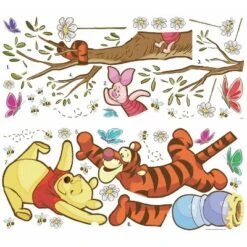 Roommates Winnie The Pooh Swinging For Honey Peel And Stick Giant Wall Decal