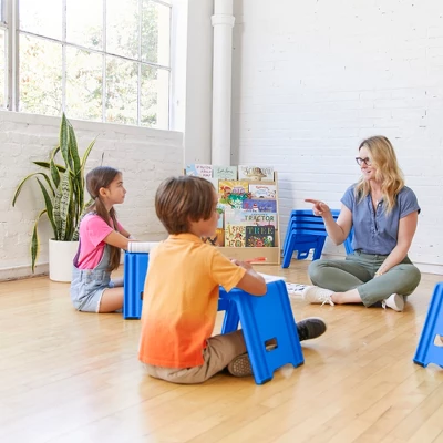 ECR4Kids Linking Stools, Children's Stackable Seat, Portable Floor Table, 4-Piece 7 ECR4Kids Linking Stools, Children's Stackable Seat, Portable Floor Table, 4-Piece - Image 5