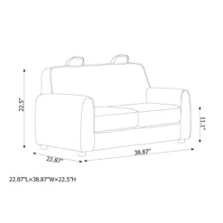 Upholstered Kids' Sofa Gray - Pillowfort™ -Kiddo Land Store GUEST 8bd0e36e 147c 4c1d bcfb 73703a97ebdd