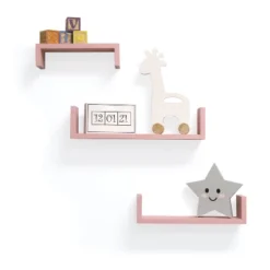 Set Of 3 Picture Ledge Shelf For Kids' Room Pink - InPlace -Kiddo Land Store GUEST 8d6ed0f6 a797 4ee5 9a24 9890c334d50a
