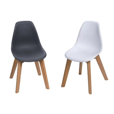 Set Of 2 Kids' Chairs With Beech Legs - Gift Mark 8 Set Of 2 Kids' Chairs With Beech Legs - Gift Mark - Image 6