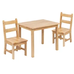 Flash Furniture Kids Solid Hardwood Table And Chair Set For Playroom, Bedroom, Kitchen - 3 Piece Set 31 Flash Furniture Kids Solid Hardwood Table And Chair Set For Playroom, Bedroom, Kitchen - 3 Piece Set -Kiddo Land Store GUEST 906f23c6 d3f0 472e aa20 cba3e96e665a 1