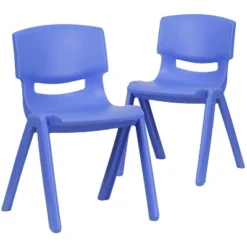 Emma And Oliver 2 Pack Plastic Stack School Chair With 13.25"H Seat, K-2 School Chair -Kiddo Land Store GUEST 90fde283 69e3 4402 8b45 0da59a05e148