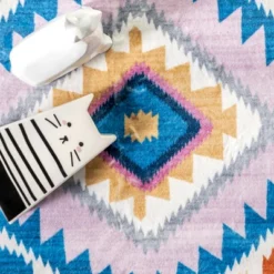 NuLOOM Marj Southwestern Kids Machine Washable Area Rug -Kiddo Land Store GUEST 926040ee 543e 41c7 82ad d106f0a9eb39