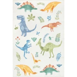NuLOOM Eamon Dinosaur Machine Washable Kids Area Rug 23 NuLOOM Eamon Dinosaur Machine Washable Kids Area Rug -Kiddo Land Store GUEST 931c5875 ae3d 4cc2 aa73 883ab705940f