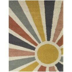 Helia Geometric Sun Shag Kids' Rug - Balta Rugs -Kiddo Land Store GUEST 942b00b1 1424 49a4 856a 33d6e6aae18e