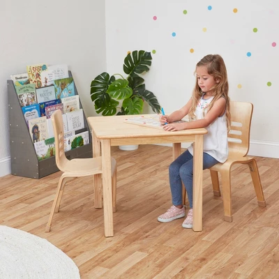 ECR4Kids Bentwood Chairs, Stackable School Chairs, Assembled, 2-Pack - Natural 8 ECR4Kids Bentwood Chairs, Stackable School Chairs, Assembled, 2-Pack - Natural - Image 6