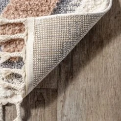 Zende Colorful Stones Kids Tassel Area Rug -Kiddo Land Store GUEST 962ee304 90d3 4d0b bd4a fa670fed76e7