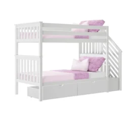 Max & Lily Twin Over Twin Staircase Bunk Bed With Storage Drawers -Kiddo Land Store GUEST 96e89ed8 f524 49a9 90e4 24eaa86fd4c1