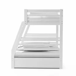 HOMES: Inside + Out Twin Over Full Kids' Emma Bunk Bed Wire Brushed White - IoHOMES -Kiddo Land Store GUEST 971403d9 2e3b 46ae b3c3 3ce78103a25d