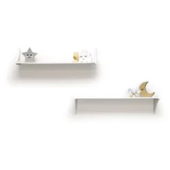 36" Topsy Turvey 2 In 1 Kids' Shelf With Brackets For Underneath Or Facing Upward White - InPlace -Kiddo Land Store GUEST 97688958 f68b 495b a169 a3e5a00d2b5e