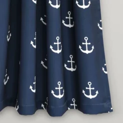 52"x63" Anchor Room Darkening Window Curtain Panels Navy - Lush Décor -Kiddo Land Store GUEST 9acbed53 8e4d 4793 bb61 1f4801a8b755