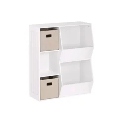 3pc Kids' Floor Cabinet With 2 Bins Set - RiverRidge Home -Kiddo Land Store GUEST 9c56e74c ec76 41bc 81f0 bb4496819535