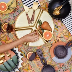 5pc Stainless Steel Silverware Set Black/Gold - Opalhouse™ Designed With Jungalow™ -Kiddo Land Store GUEST 9c600b8c 28d5 45e2 a4c3 ad1088a92ce8