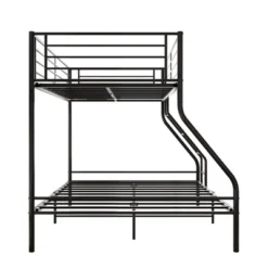 Twin-Over-Full Metal Bunk Bed With Ladder And Enhanced Upper-Level Guardrail, Black-ModernLuxe 13 Twin-Over-Full Metal Bunk Bed With Ladder And Enhanced Upper-Level Guardrail, Black-ModernLuxe -Kiddo Land Store GUEST 9ffc532d 1645 4986 a534 8c741e44ad2a
