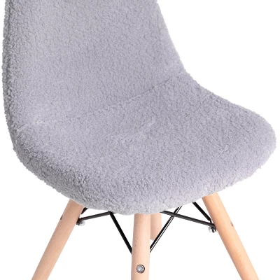 Merrick Lane Children's Lyon Faux Shearling Accent Chair, Modern Accent Chair For Bedroom, Entryway, And Living Room 7 Merrick Lane Children's Lyon Faux Shearling Accent Chair, Modern Accent Chair For Bedroom, Entryway, And Living Room - Image 5