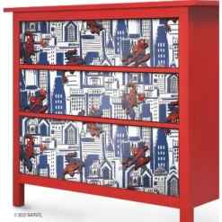 Spider-Man Cityscape Peel And Stick Wallpaper Red/Blue/Gray - RoomMates -Kiddo Land Store GUEST a54cb51a 23ad 4bbf 886b d18d2d1323f7