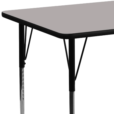 Emma And Oliver 24x60 Rectangle HP Laminate Adjustable Activity Table 5 Emma And Oliver 24x60 Rectangle HP Laminate Adjustable Activity Table - Image 3