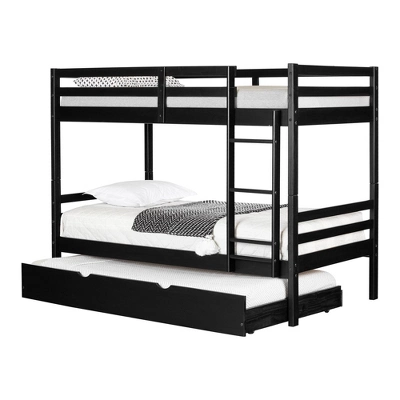 Fakto Bunk Beds With Trundle Matte Black - South Shore 13 Fakto Bunk Beds With Trundle Matte Black - South Shore - Image 11