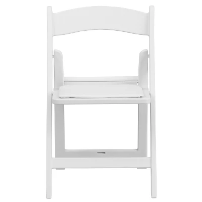 Flash Furniture Kids Folding Chairs With Padded Seats | Set Of 2 White Resin Folding Chair With Vinyl Padded Seat For Kids 5 Flash Furniture Kids Folding Chairs With Padded Seats | Set Of 2 White Resin Folding Chair With Vinyl Padded Seat For Kids - Image 3