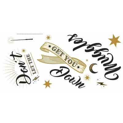 RoomMates Harry Potter Muggles Quote Peel And Sticks Wall Decals 4 RoomMates Harry Potter Muggles Quote Peel And Sticks Wall Decals - Image 2