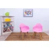 Set Of 2 Kids' Chairs With Modern Plastic Seat And Beech Legs Pink - Gift Mark 2 Set Of 2 Kids' Chairs With Modern Plastic Seat And Beech Legs Pink - Gift Mark -Kiddo Land Store GUEST bc1f0ce1 3c0d 4fd2 be1a 09e0244c3555
