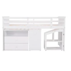 Twin Size Low Loft Bed With Storage Steps And Portable Desk-ModernLuxe -Kiddo Land Store GUEST bc5aefe2 2a6f 43c4 b4b3 2602380ad6f3