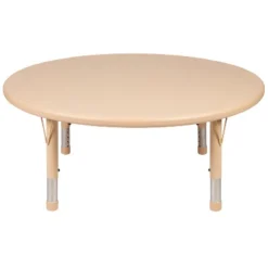 Emma And Oliver 45" Round Natural Plastic Height Adjustable Activity Table - School Table For 4 16 Emma And Oliver 45" Round Natural Plastic Height Adjustable Activity Table - School Table For 4 -Kiddo Land Store GUEST bec8631c e39f 46ce 9dcc 37f8cc333cec