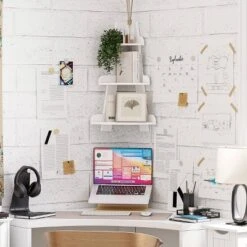 Kids' Corner Ladder Wall Shelf White - RiverRidge Home -Kiddo Land Store GUEST bf8ef306 3a5d 43d3 bf13 31ee86bc1a99