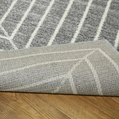 5'3"x7' Elias Stripe Kids' Area Rug Gray - Balta Rugs 4 5'3"x7' Elias Stripe Kids' Area Rug Gray - Balta Rugs - Image 2