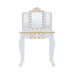 Fashion Polka Dot Gisele Play Vanity Set With Led Mirror White/Gold - Teamson Kids 27 Fashion Polka Dot Gisele Play Vanity Set With Led Mirror White/Gold - Teamson Kids -Kiddo Land Store GUEST c71bfc0f 9c5e 492f b5f6 757f271dc383