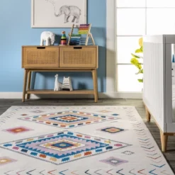NuLOOM Marj Southwestern Kids Machine Washable Area Rug -Kiddo Land Store GUEST c989ef0d 259d 44ad 8bd2 8b550feac304