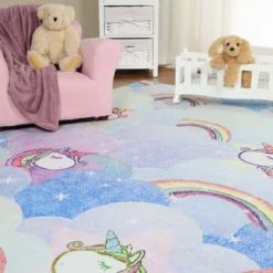 Unicorn Rainbow Colorful Kids Playroom Nursery Washable Indoor Area Rug By Blue Nile Mills 19 Unicorn Rainbow Colorful Kids Playroom Nursery Washable Indoor Area Rug By Blue Nile Mills -Kiddo Land Store GUEST c9a60e54 63ee 4f2a 89ec f0cbe6d7f5f0