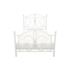 Twin Kids' Bombay Metal Bed White - Room & Joy -Kiddo Land Store GUEST cba0f0b7 36a2 4cac ab89 5e05f9a36a30