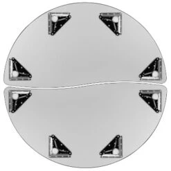 Emma And Oliver 2 Piece 47.5" Circle Collaborative Grey Kids Adjustable Activity Table Set -Kiddo Land Store GUEST ccb5ec89 ccab 42ac 99bd 83093ceccee2