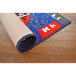 KC CUBS | Justice League Boys & Girls Kids Hopscotch Number Counting Educational Learning & Game Nursery Bedroom Classroom Rug Carpet, 2' 7" X 6' 0" -Kiddo Land Store GUEST ce237763 ab21 4e29 9074 129ab5aee346